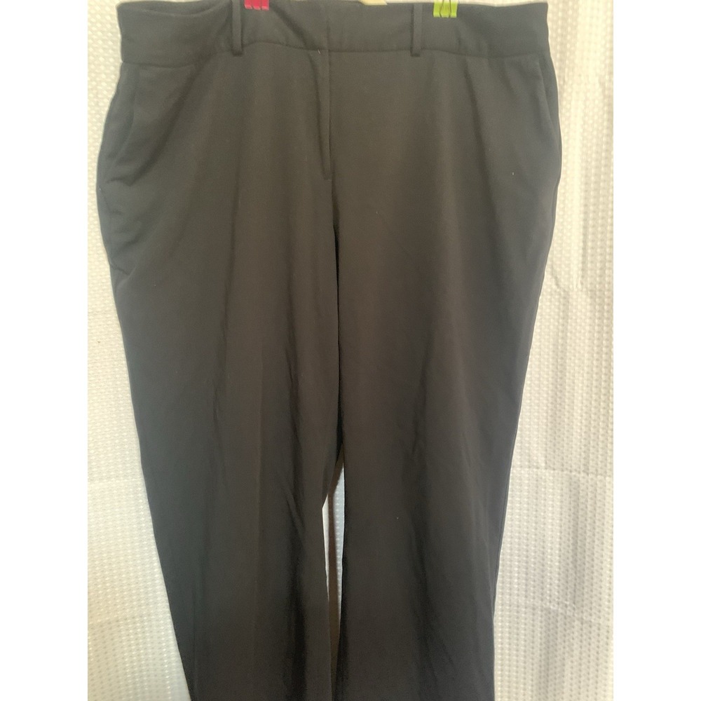 Liz Claiborne Womens 18 W Short Black Dress Pants Office Career Teacher Sophie